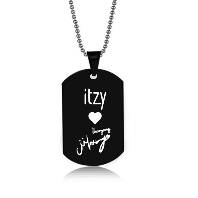 ITZY KPOP Pendant Necklace Korea Girls Group Stainless Steel Necklaces Jewelry  Gifts For Men Women Fans