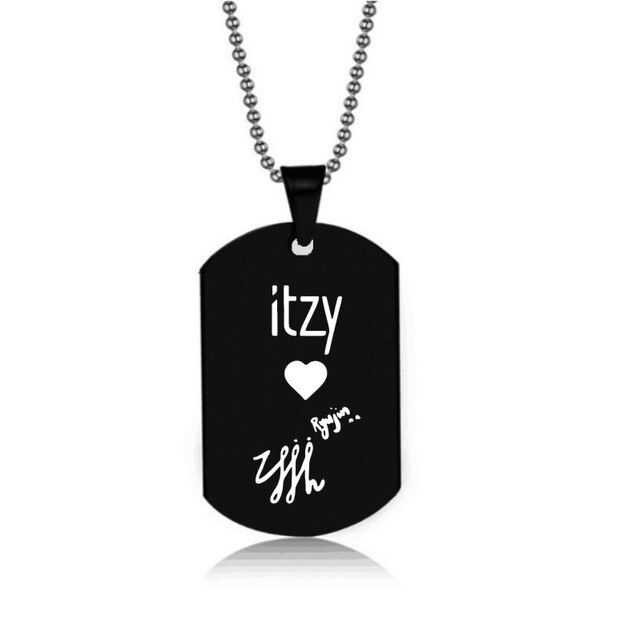 ITZY KPOP Pendant Necklace Korea Girls Group Stainless Steel Necklaces Jewelry  Gifts For Men Women Fans