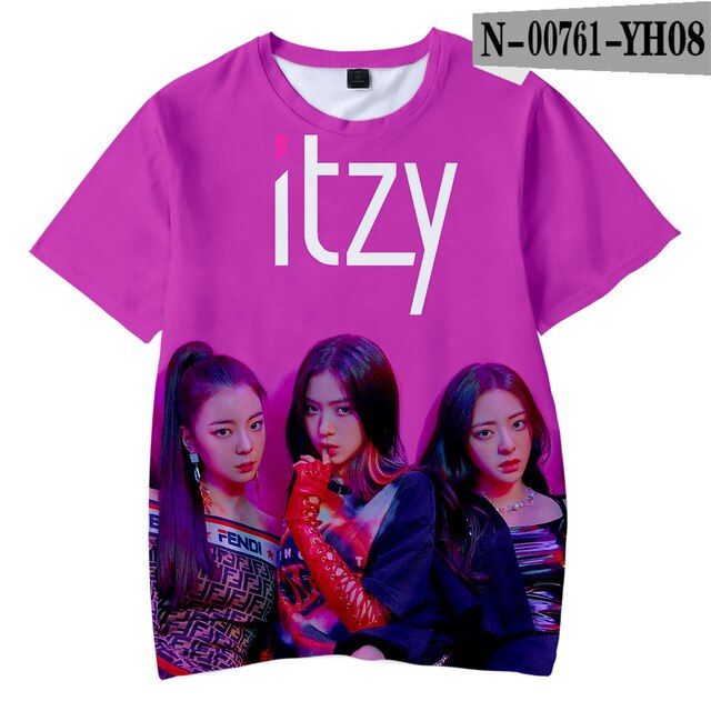 ITZY  3D  T-shirts Girl's  Kpop Kids Children - Kpopshop