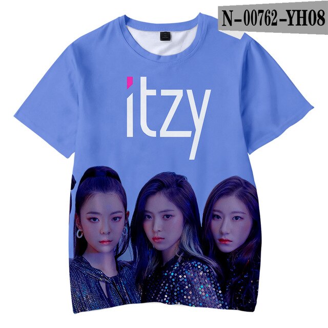 ITZY  3D  T-shirts Girl's  Kpop Kids Children - Kpopshop