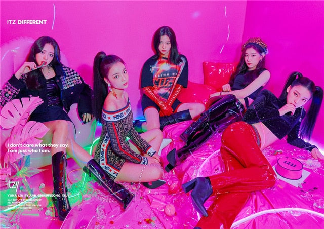 ITZY Kpop Posters Korean Singers White Coated Paper Prints Clear Image Home Decoration