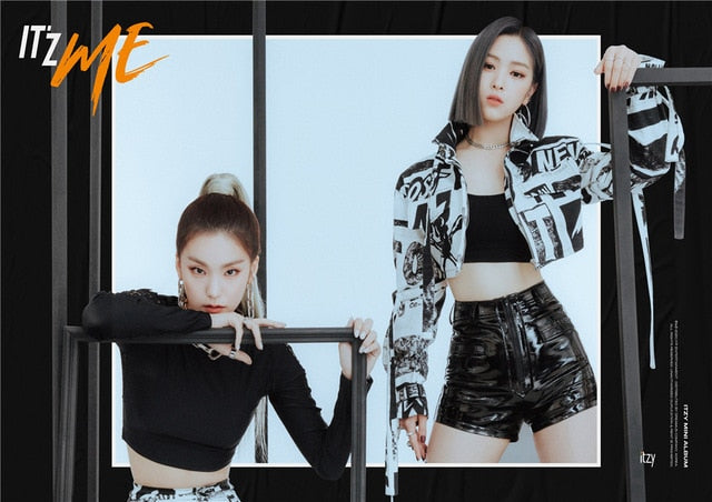 ITZY Kpop WANNABE Posters Korean Singers White Coated Paper Prints Clear Image Home Decoration wall stickers