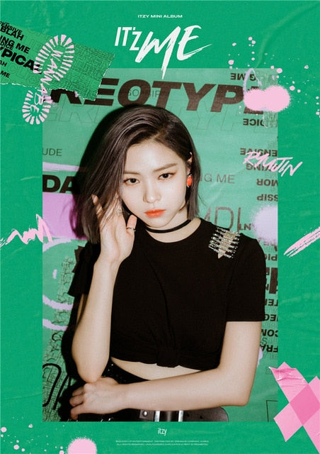 ITZY Kpop WANNABE Posters Korean Singers White Coated Paper Prints Clear Image Home Decoration wall stickers