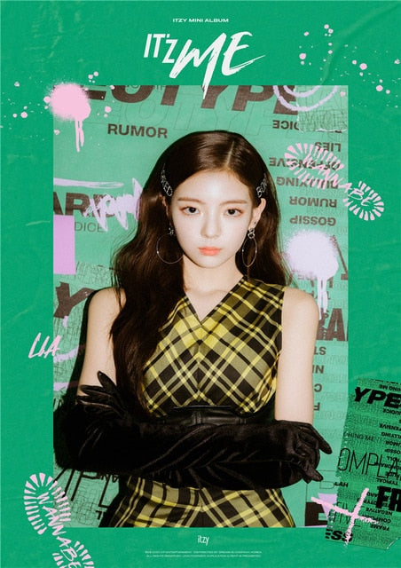 ITZY Kpop WANNABE Posters Korean Singers White Coated Paper Prints Clear Image Home Decoration wall stickers