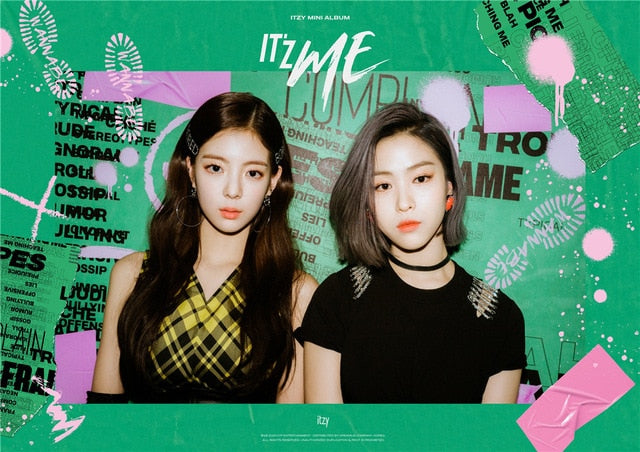 ITZY Kpop WANNABE Posters Korean Singers White Coated Paper Prints Clear Image Home Decoration wall stickers