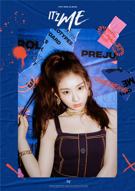ITZY Kpop WANNABE Posters Korean Singers White Coated Paper Prints Clear Image Home Decoration wall stickers