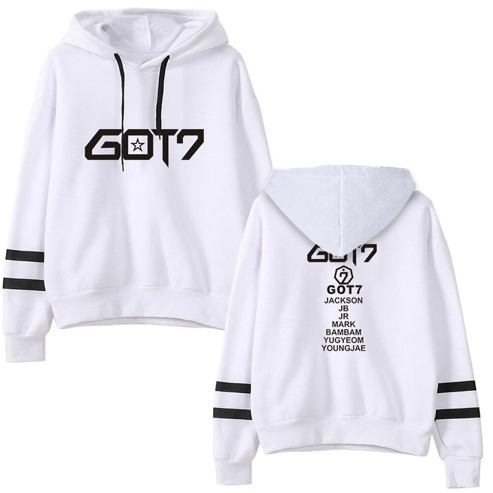 K-POP GOT7 Hoodies Sweatshirts GOT7 Kpop Hot Sale Hoodie Pullover Hoodies Casual Clothes Fans I GOT7 Women Long Sleeve Full