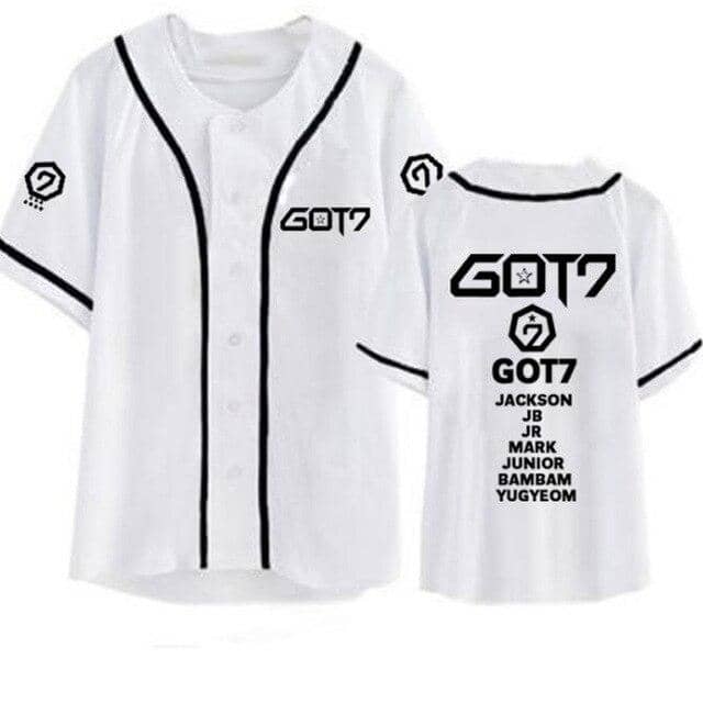 Kpop Newest K POP KPOP GOT7 Harajuku Baseball Shirt GOT 7 BAMBAM JACKSON MARK JB Short Sleeve T Shirt Male Female Tops Tumblr Clothing that you'll fall in love with. At an affordable price at KPOPSHOP, We sell a variety of K POP KPOP GOT7 Harajuku Baseball Shirt GOT 7 BAMBAM JACKSON MARK JB Short Sleeve T Shirt Male Female Tops Tumblr Clothing with Free Shipping.