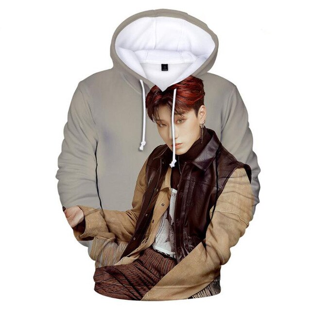 K POP KPOP K-POP ATEEZ Album 3D Printed Women/Men Hoodies Sweatshirts Korean Fashion Long Sleeve Fleece Hooded Jacket Tracksuit