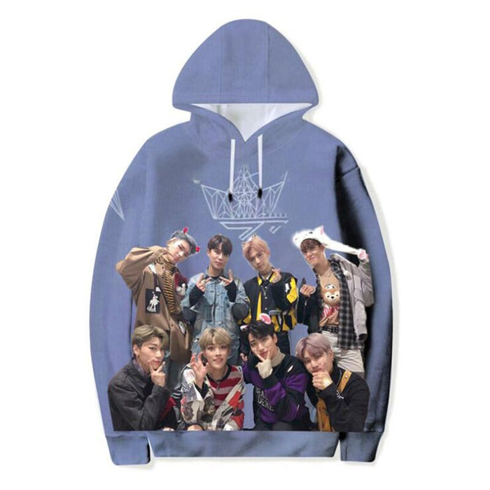 K POP KPOP K-POP ATEEZ Album 3D Printed Women/Men Hoodies Sweatshirts Korean Fashion Long Sleeve Fleece Hooded Jacket Tracksuit