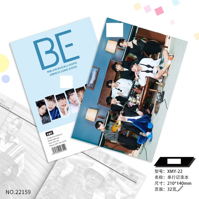 K Pop Bangtan Boys 2020 New Album Summer Members 32 Pages Notebook Copybook Diary Kpop New Album Education & Office Supplies
