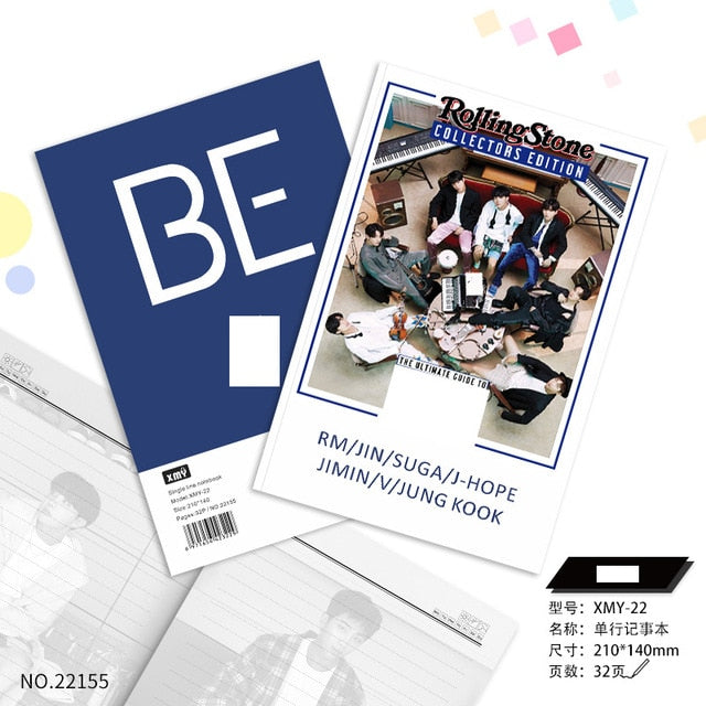 K Pop Bangtan Boys 2020 New Album Summer Members 32 Pages Notebook Copybook Diary Kpop New Album Education & Office Supplies
