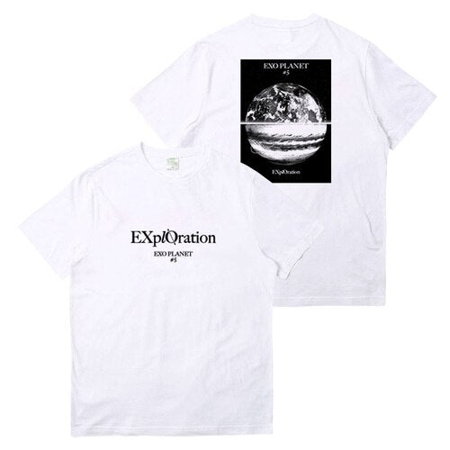 K Pop Kpop EXO PLANET#5 T Shirt Women Short Sleeve Tshirts Female Streetwear Hip Hop T-shirt K-pop EXO PLANET#5 Tshirt