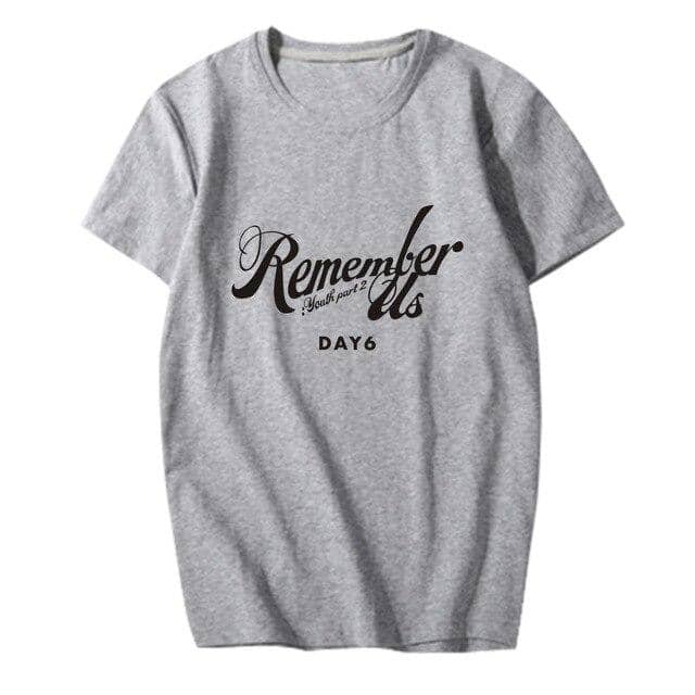 Kpop Newest K-pop DAY6 Album <Remember Us : Youth Part 2> Supporting T-shirt Kpop DAY6 Short Sleeve Tshirt Summer Cotton Tops Fan Collection that you'll fall in love with. At an affordable price at KPOPSHOP, We sell a variety of K-pop DAY6 Album <Remember Us : Youth Part 2> Supporting T-shirt Kpop DAY6 Short Sleeve Tshirt Summer Cotton Tops Fan Collection with Free Shipping.