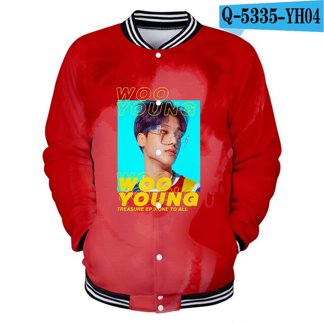 KPOP ATEEZ 3D College Baseball Jacket Feminino  Sweatshirt tshirts for Couple - Kpopshop