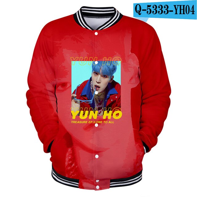 KPOP ATEEZ 3D College Baseball Jacket Feminino  Sweatshirt tshirts for Couple - Kpopshop