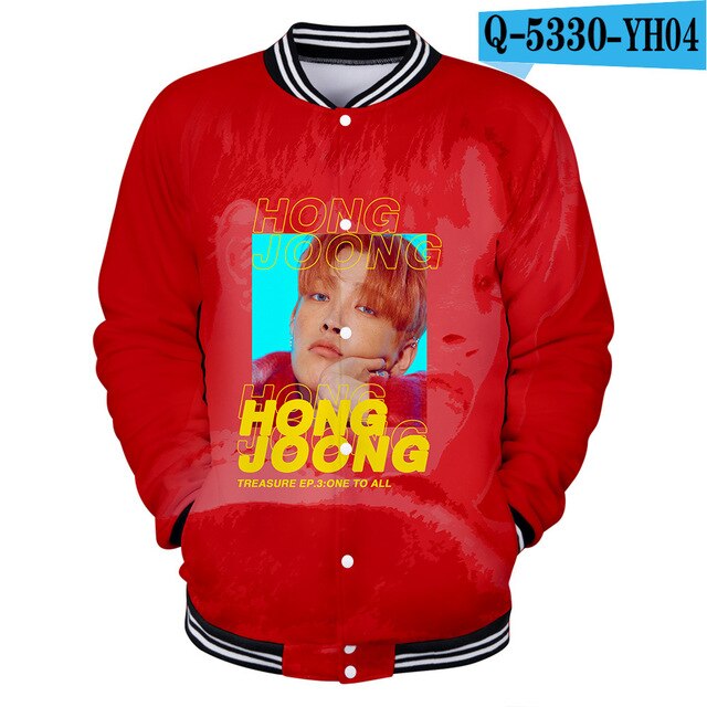 KPOP ATEEZ 3D College Baseball Jacket Feminino  Sweatshirt tshirts for Couple - Kpopshop