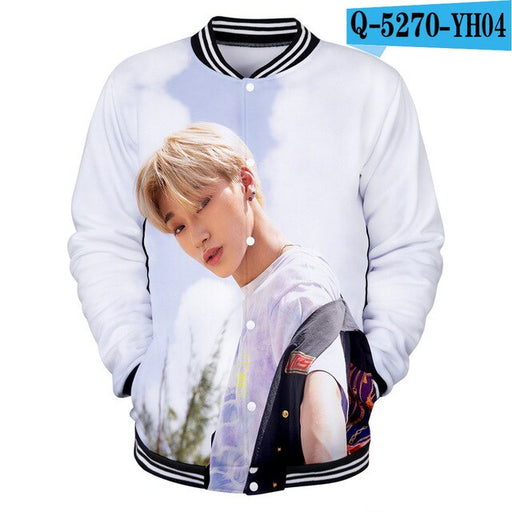 KPOP ATEEZ 3D College Baseball Jacket Feminino  Sweatshirt tshirts for Couple - Kpopshop