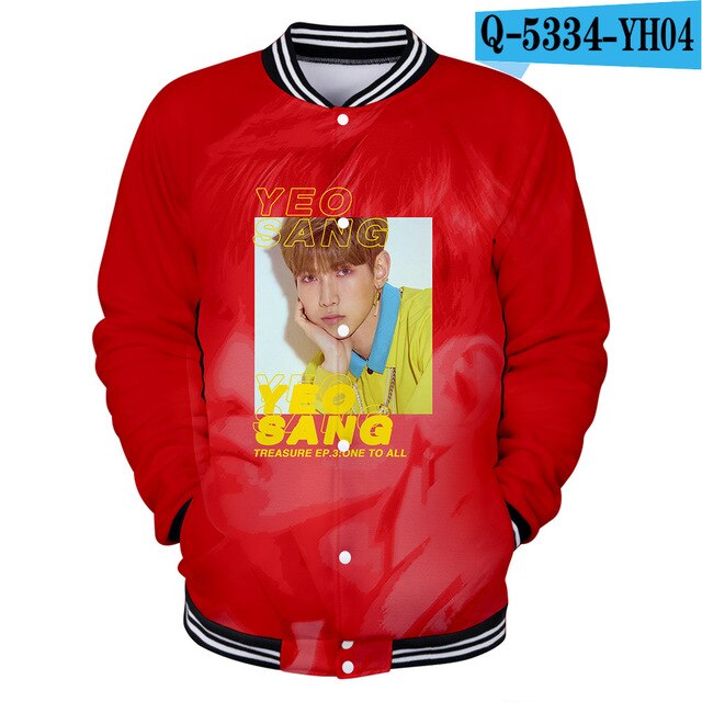 KPOP ATEEZ 3D College Baseball Jacket Feminino  Sweatshirt tshirts for Couple - Kpopshop