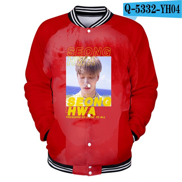 KPOP ATEEZ 3D College Baseball Jacket Feminino  Sweatshirt tshirts for Couple - Kpopshop