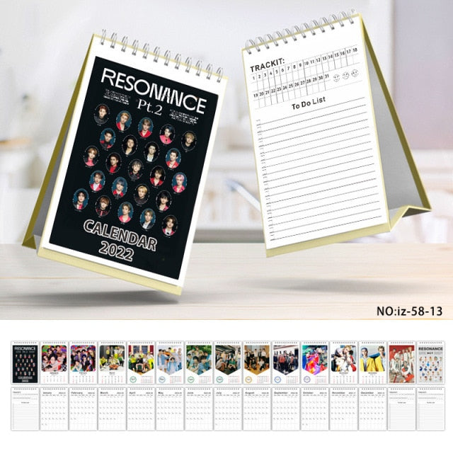 KPOP Bangtan Boys BL EXO NCT 2022 Desk Calendar Cosplay Gift JUNGKOOK JIMIN JK SUGA Fans Collection