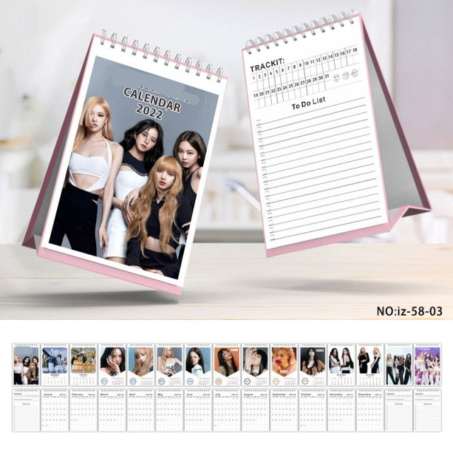 KPOP Bangtan Boys BL EXO NCT 2022 Desk Calendar Cosplay Gift JUNGKOOK JIMIN JK SUGA Fans Collection
