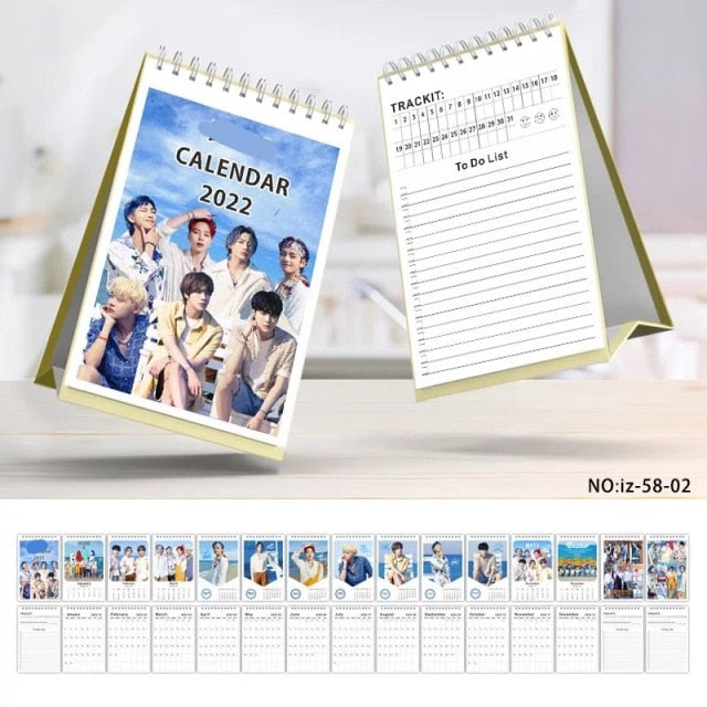 KPOP Bangtan Boys BL EXO NCT 2022 Desk Calendar Cosplay Gift JUNGKOOK JIMIN JK SUGA Fans Collection