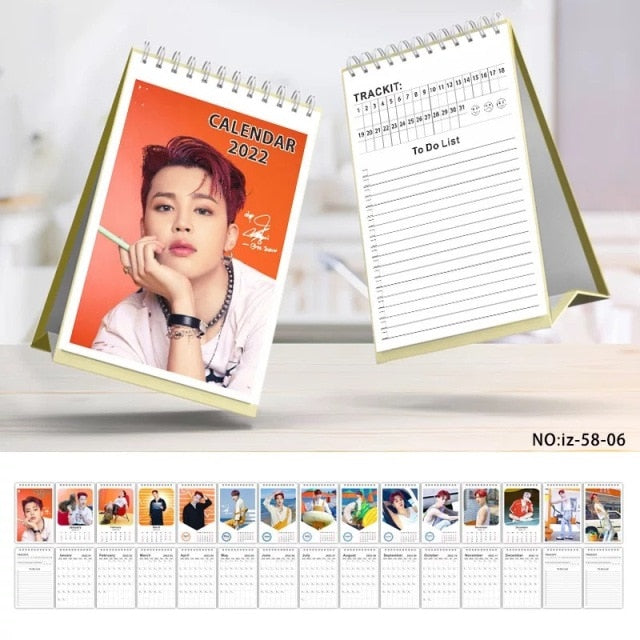 KPOP Bangtan Boys BL EXO NCT 2022 Desk Calendar Cosplay Gift JUNGKOOK JIMIN JK SUGA Fans Collection