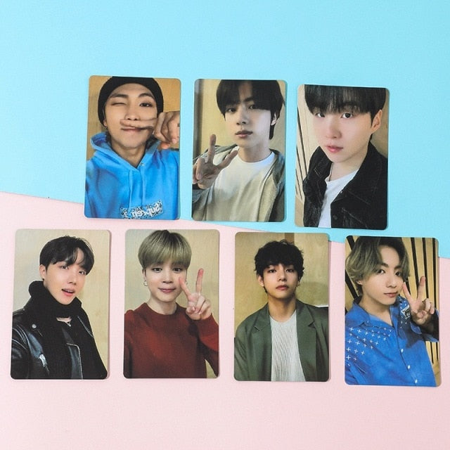 KPOP Bangtan Boys New Album Lomo Card Poster  BE M2U 2021 Winter Package Flowers FLO PhotoCard JK V JIMIN SUGA