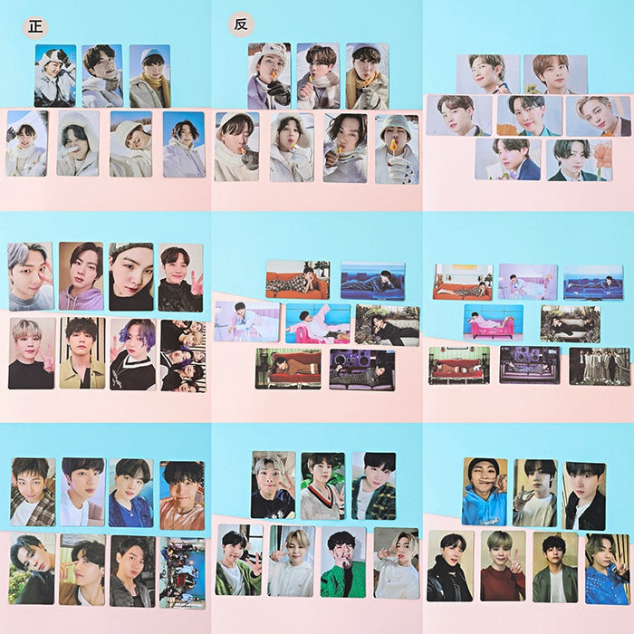 KPOP Bangtan Boys New Album Lomo Card Poster  BE M2U 2021 Winter Package Flowers FLO PhotoCard JK V JIMIN SUGA