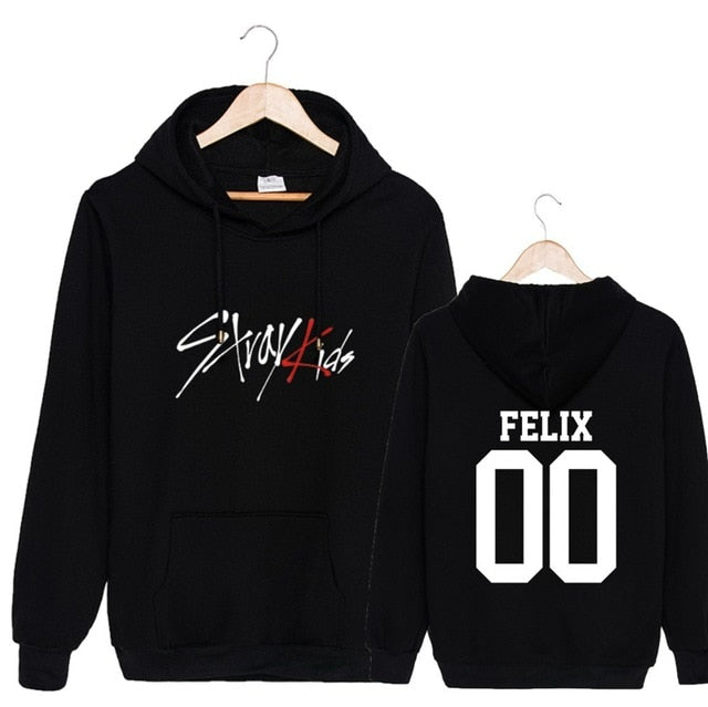 KPOP  StrayKids Unisex Sweatshirt Hoodie Pullover sweatshirts WOOJIN BANG CHAN for man and woman