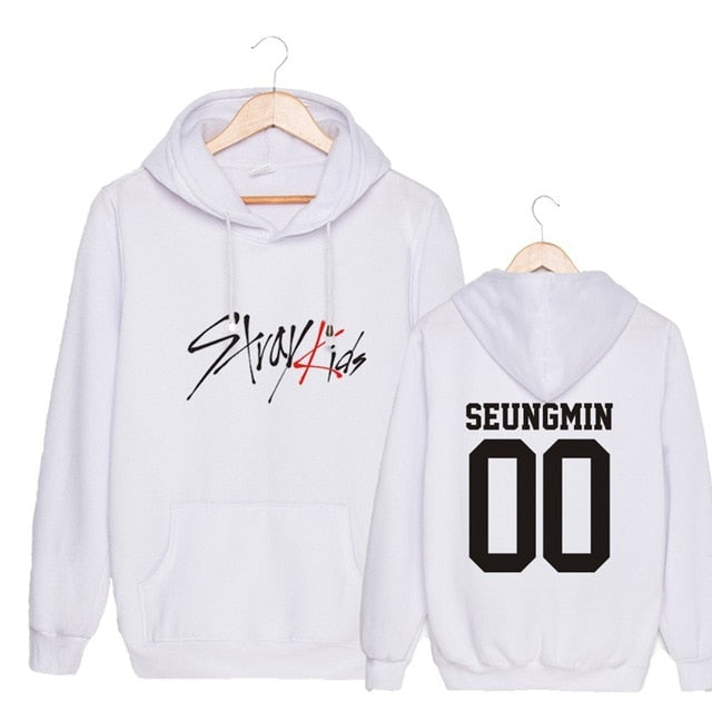 KPOP  StrayKids Unisex Sweatshirt Hoodie Pullover sweatshirts WOOJIN BANG CHAN for man and woman