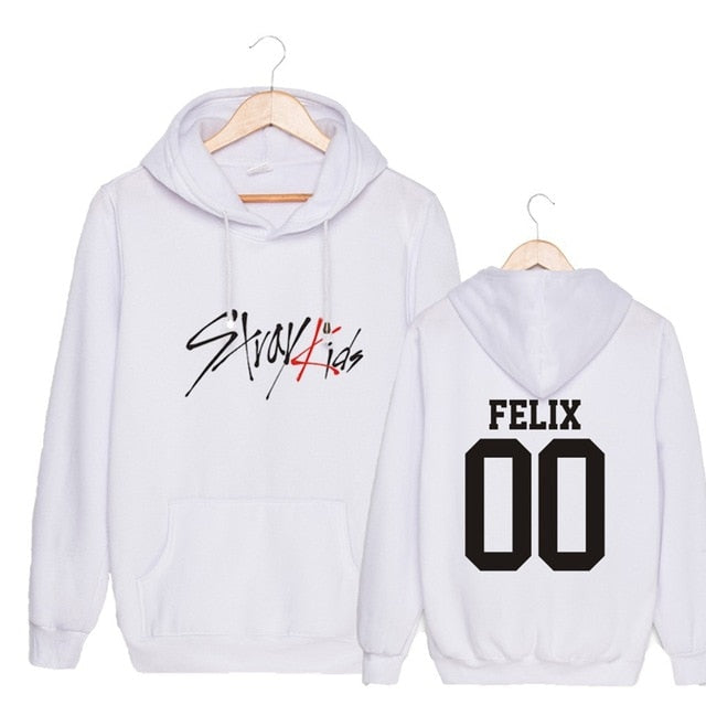 KPOP  StrayKids Unisex Sweatshirt Hoodie Pullover sweatshirts WOOJIN BANG CHAN for man and woman