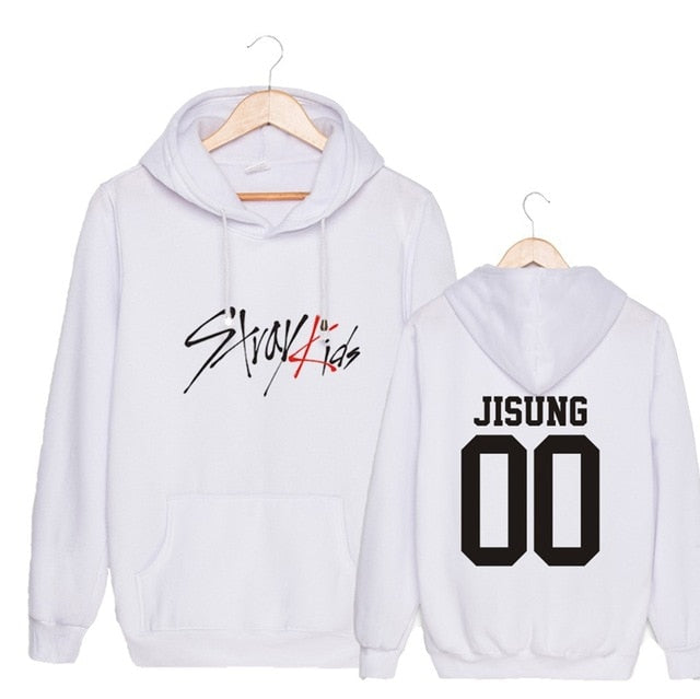 KPOP  StrayKids Unisex Sweatshirt Hoodie Pullover sweatshirts WOOJIN BANG CHAN for man and woman