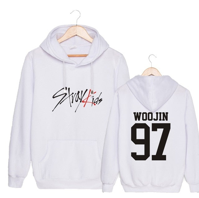 KPOP  StrayKids Unisex Sweatshirt Hoodie Pullover sweatshirts WOOJIN BANG CHAN for man and woman