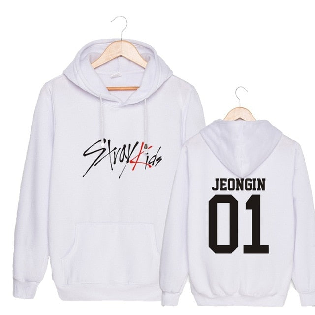 KPOP  StrayKids Unisex Sweatshirt Hoodie Pullover sweatshirts WOOJIN BANG CHAN for man and woman