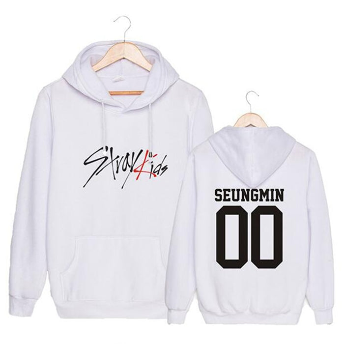 KPOP  StrayKids Unisex Sweatshirt Hoodie Pullover sweatshirts WOOJIN BANG CHAN for man and woman