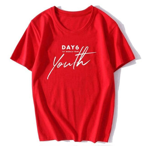 Kpop Newest KPOP DAY6 1ST WORLD TOUR Youth O-Neck Cotton Hip Hop Korean Clothes Short Sleeve Tops Korean Style T-shirt that you'll fall in love with. At an affordable price at KPOPSHOP, We sell a variety of KPOP DAY6 1ST WORLD TOUR Youth O-Neck Cotton Hip Hop Korean Clothes Short Sleeve Tops Korean Style T-shirt with Free Shipping.