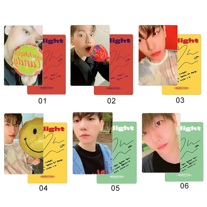 KPOP EXO BAEKHYUN SOLO 2 Delight Album LOMO Cards Fashion Self Made Paper Photo Card Photocard Autograph