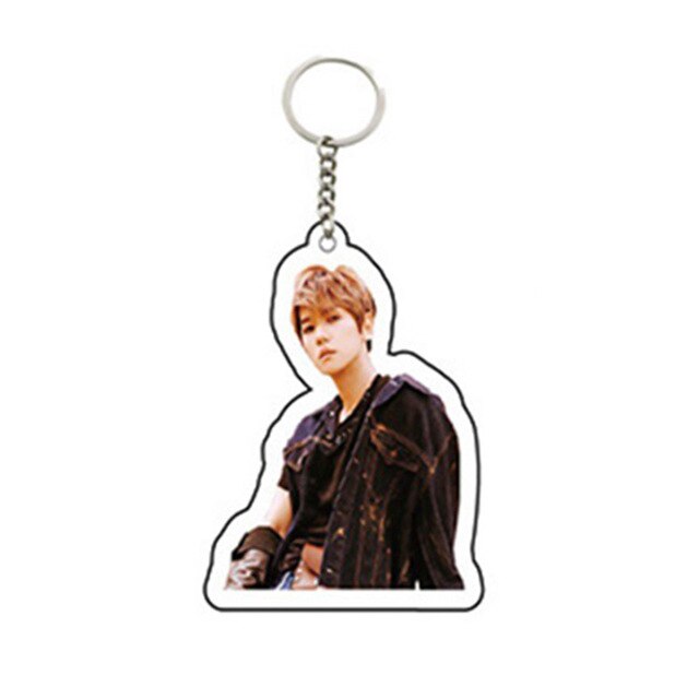 KPOP EXO Keychain 5th Album Don't Mess Up My Tempo Chains Keyring Accessories Acrylic Key Ring Jewelry Gift for Women Men