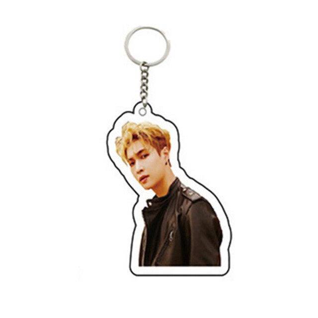 KPOP EXO Keychain 5th Album Don't Mess Up My Tempo Chains Keyring Accessories Acrylic Key Ring Jewelry Gift for Women Men