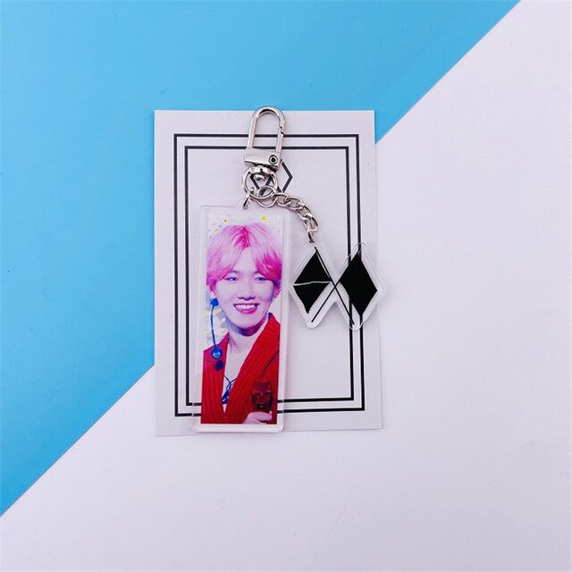 KPOP EXO Square KeyChain Keyring Exploration OBSESSION Bag Accessories XIUMIN SUHO LAY BAEKHYUN CHEN CHANYEOL KAI SEHUN D.O.