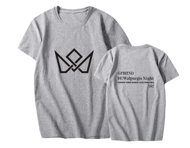 KPOP GFRIEND 3rd Album Walpurgis Night Support T-shirt  Short Sleeve