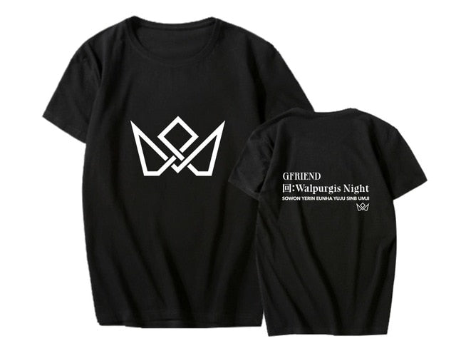 KPOP GFRIEND 3rd Album Walpurgis Night Support T-shirt  Short Sleeve