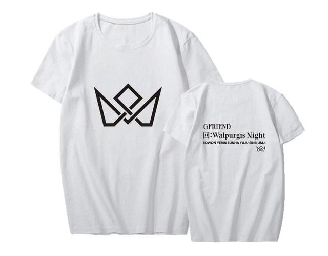 KPOP GFRIEND 3rd Album Walpurgis Night Support T-shirt  Short Sleeve