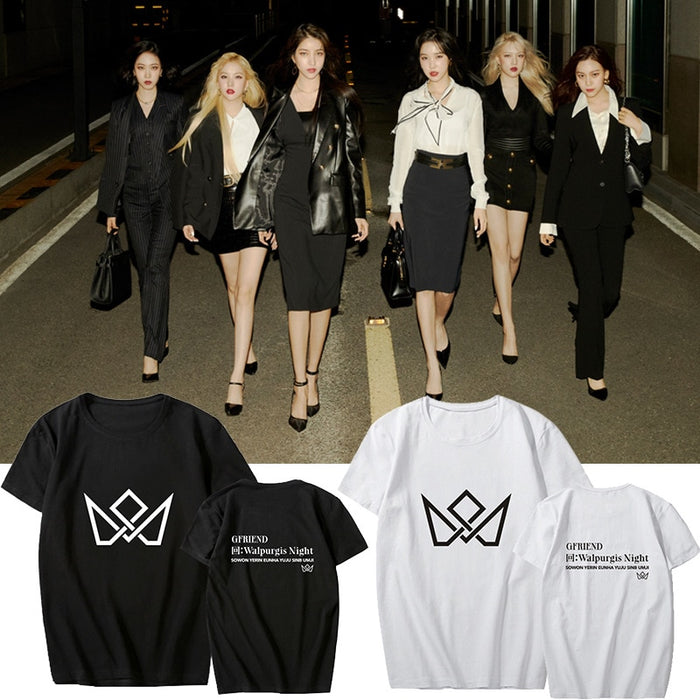 KPOP GFRIEND 3rd Album Walpurgis Night Support T-shirt  Short Sleeve