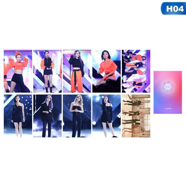 MAMAMOO Postcard PHOTO cards k-pop lyrics Postcard 10 pcs greeting LOMO k pop Photocard Album Starry night PURPLE