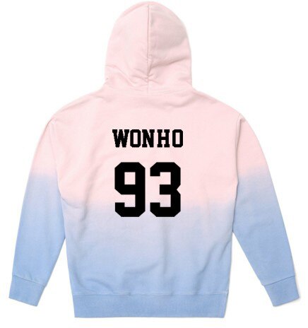 KPOP MONSTA X Concert With The Same Hoodie Thin Men And Women Spring And Gradient Coat - Kpopshop
