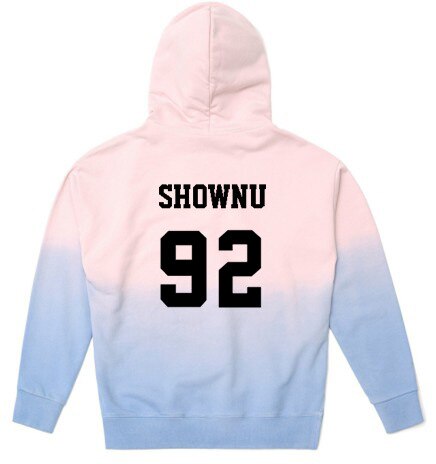 KPOP MONSTA X Concert With The Same Hoodie Thin Men And Women Spring And Gradient Coat - Kpopshop