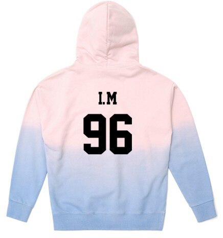 KPOP MONSTA X Concert With The Same Hoodie Thin Men And Women Spring And Gradient Coat - Kpopshop